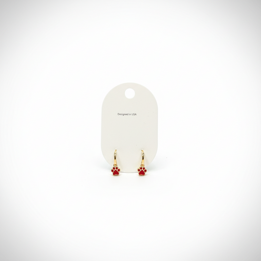 The Paws Up Huggie Earrings