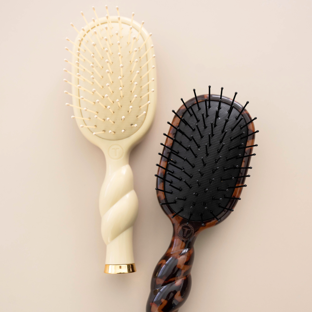 TELETIES Mini Detangler Hair Brush – Tortoise