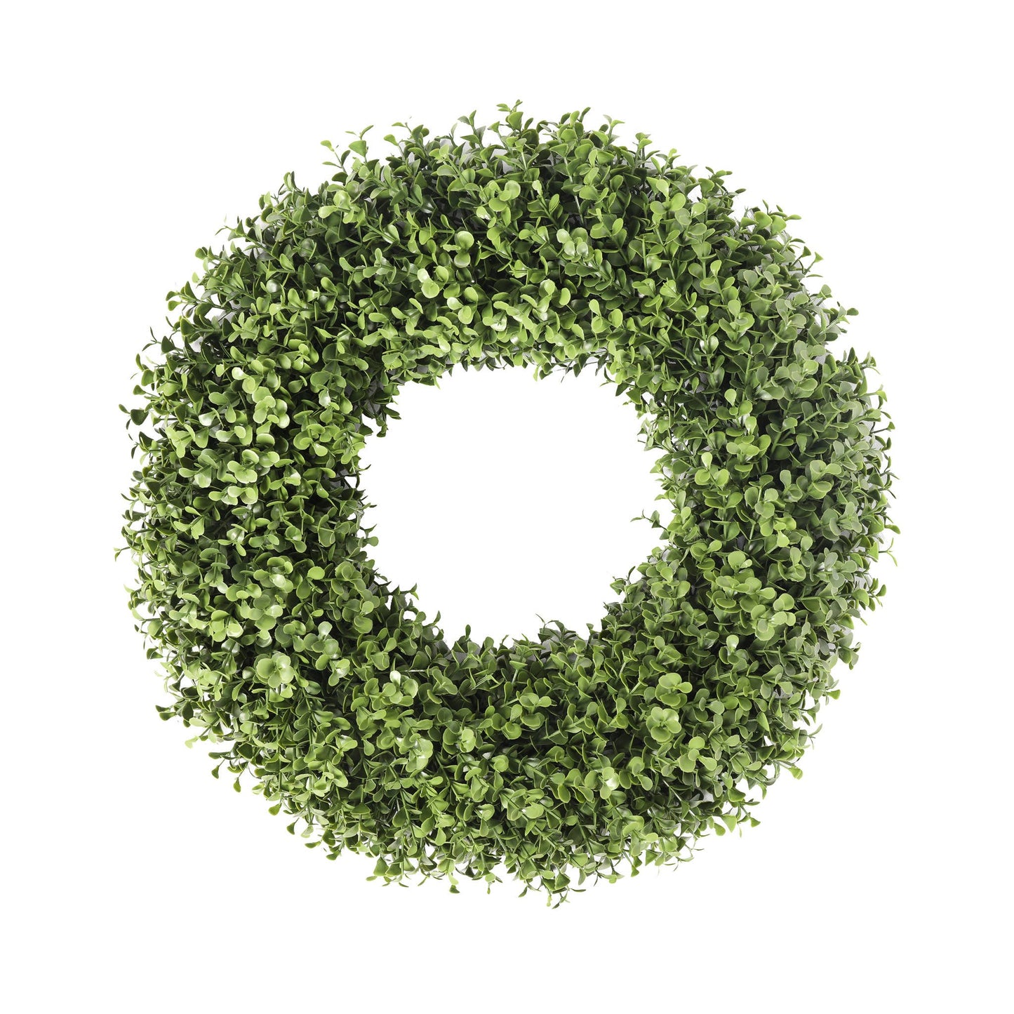 UV-Resistant Boxwood Wreath – 17.5"