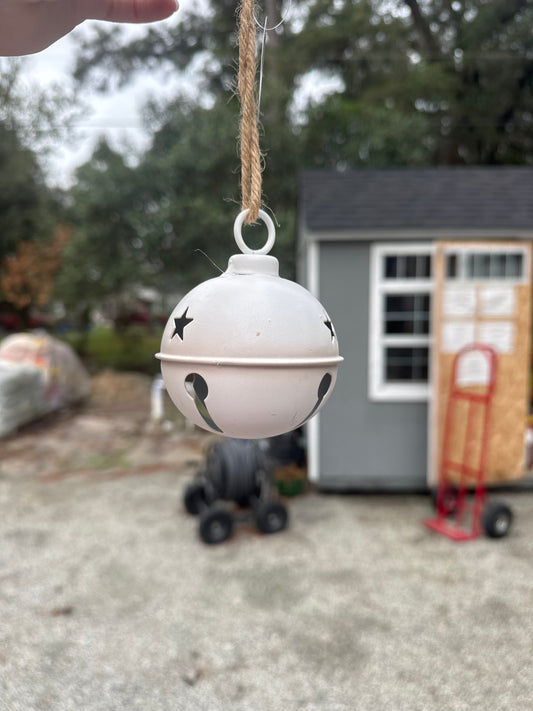 Small White Metal Bell