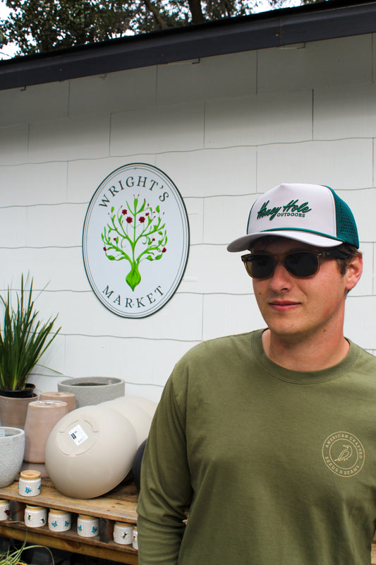 Honey Hole Performance Rope Hat - Heritage - Grey & Forest Green
