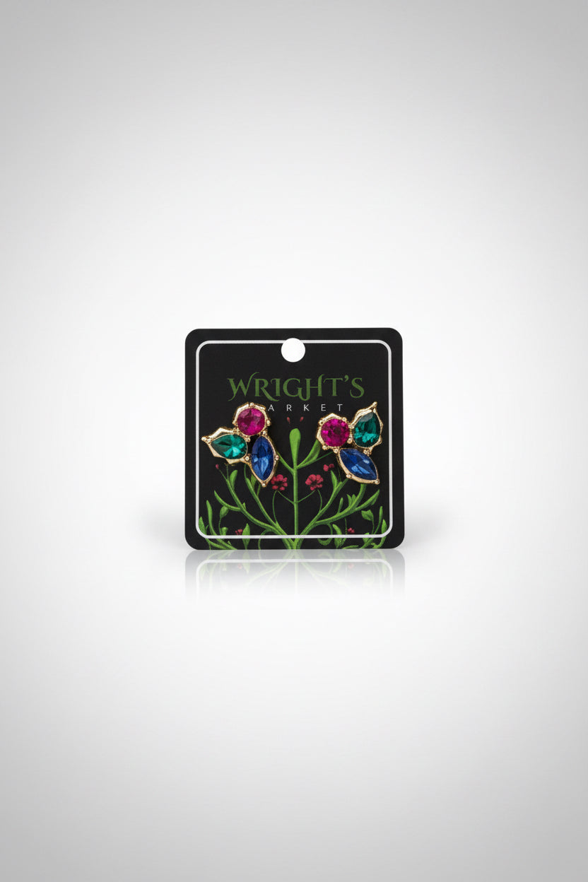 Glass Winter Berry Earrings