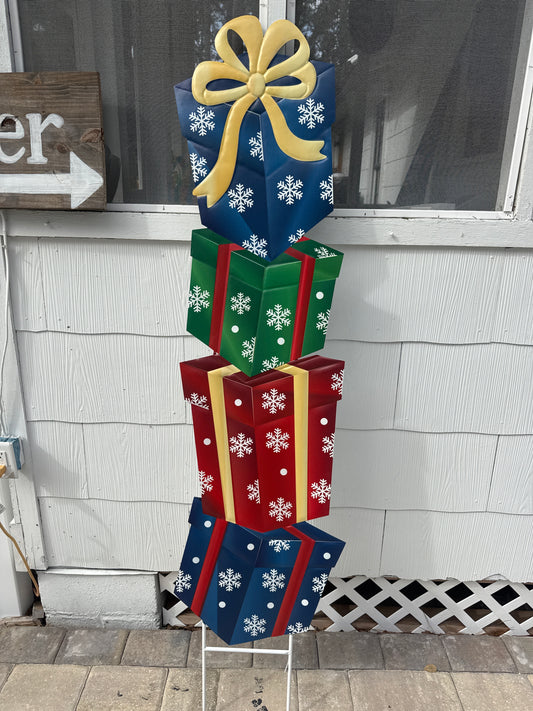 72" 4 Stack Christmas Presents
