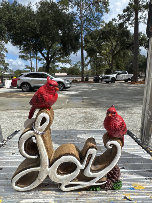 Joy with Cardinal Christmas