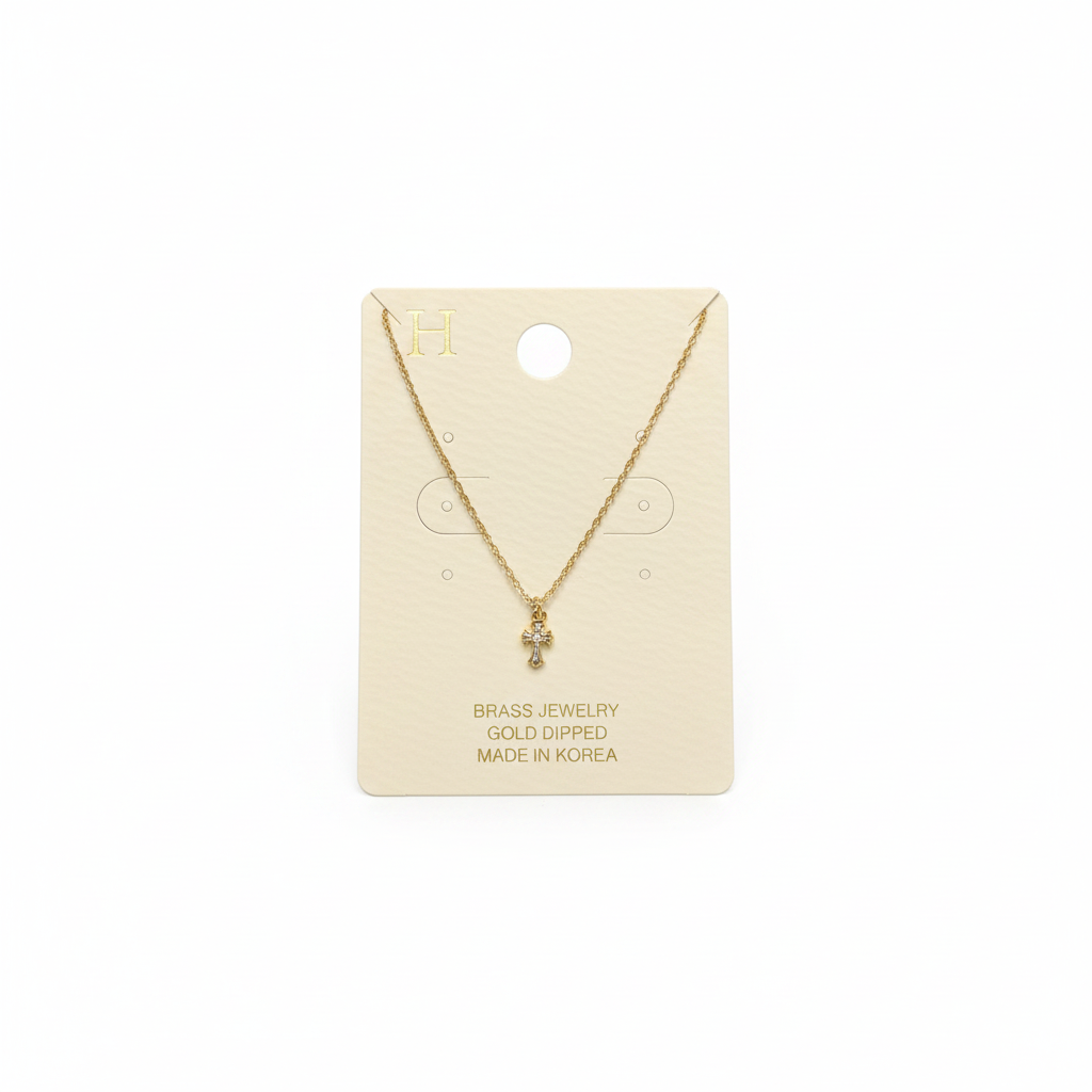 Faithful sparkle cross necklace