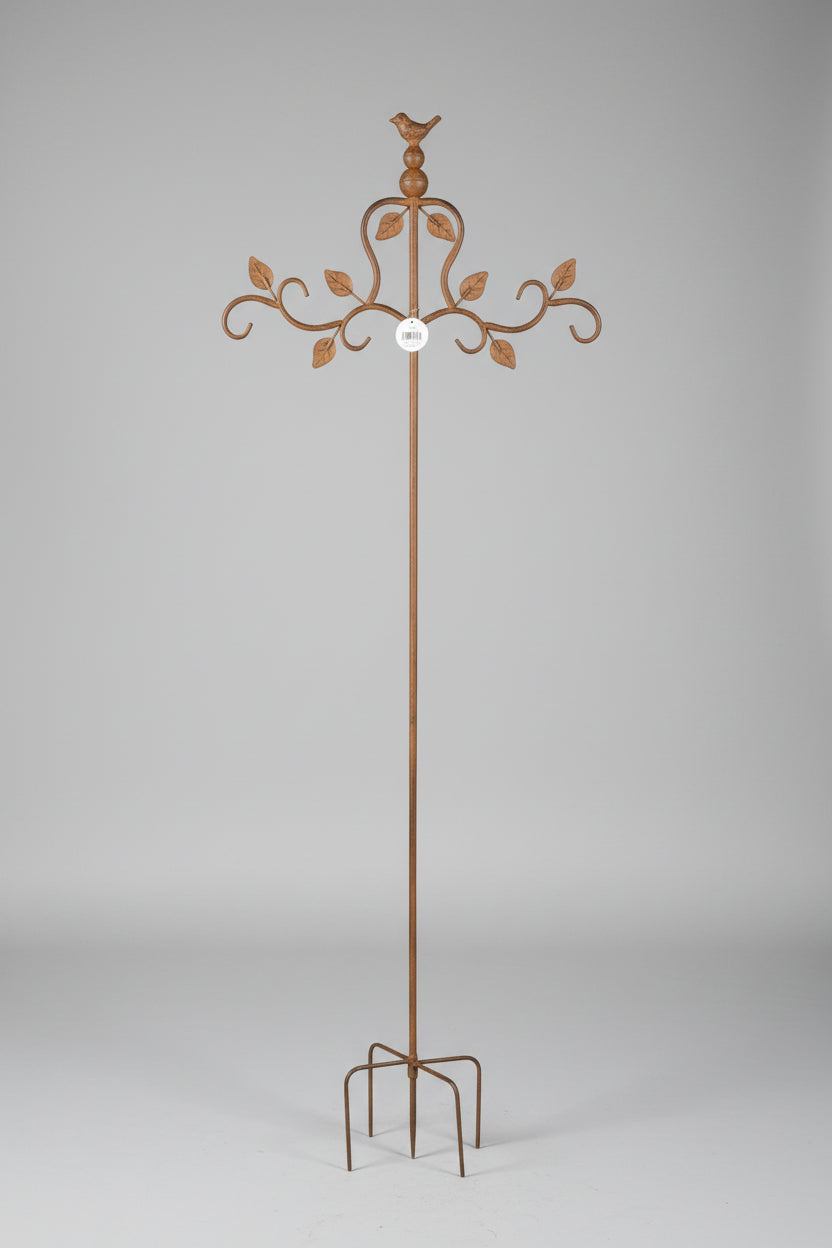 Metal Rust Shepherd Hook 10.5" x 49"