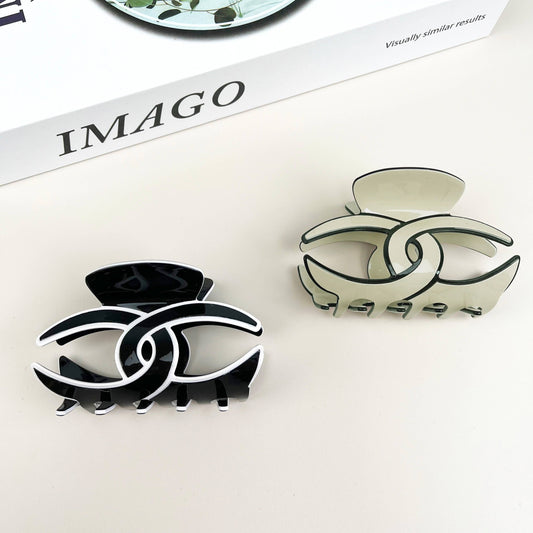 Ring hair clips oval claw clip