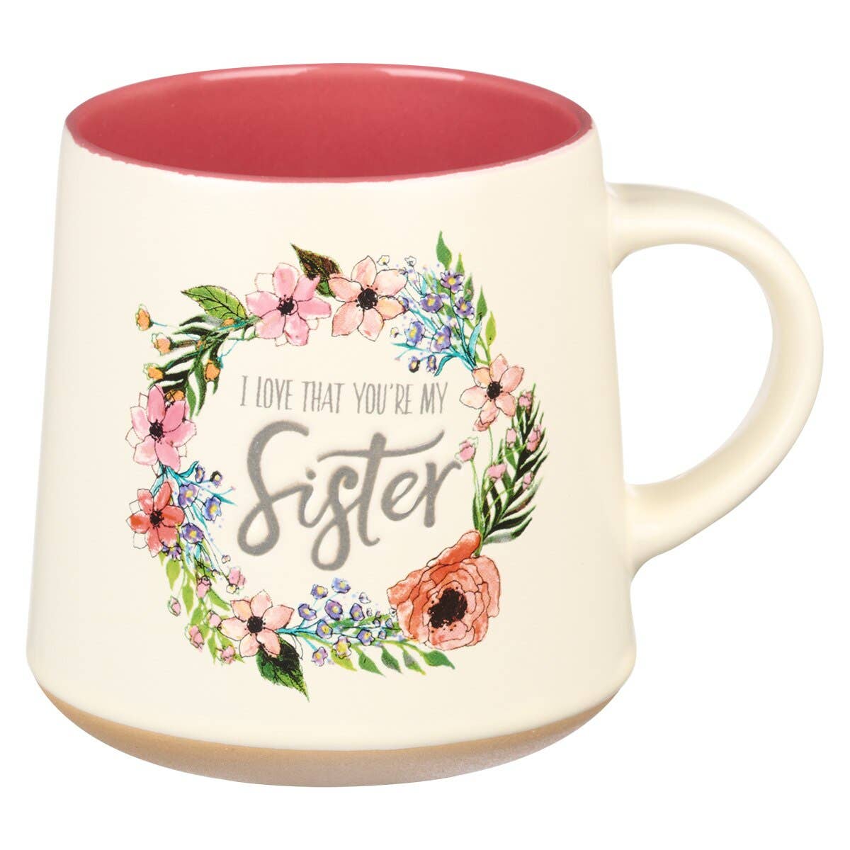 Sister Ceramic Coffee Mug with Clay-Dipped Base