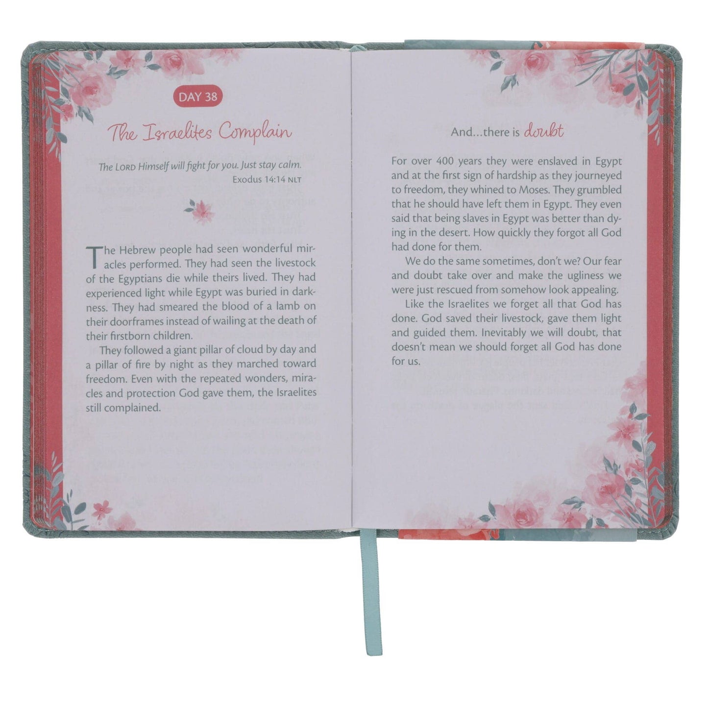 💚📖 Trusting in God’s Plan Teal Faux Leather 90-Day Devotional