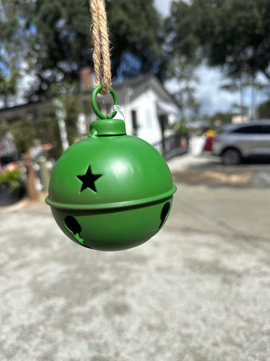 Small Green Metal Bell