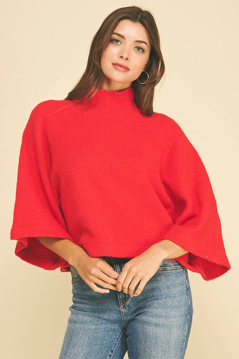 The Scarlett Mock Neck Sweater