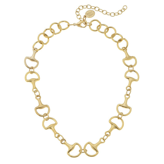 Susan Shaw Gold Horse Bit Necklace