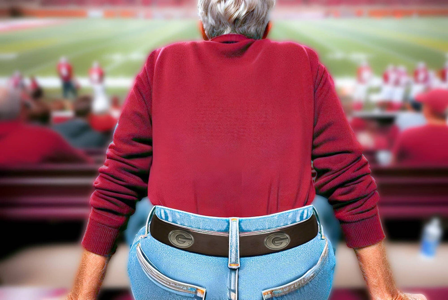 Zep-Pro Georgia Bulldogs Full-Grain Leather Belt