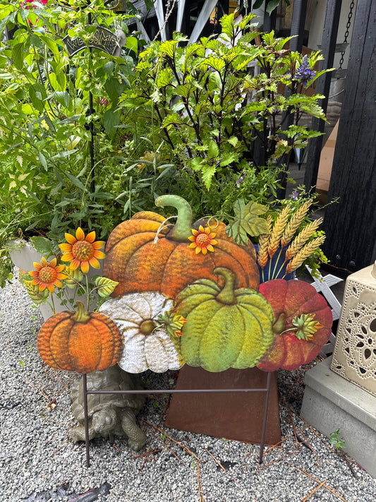 5 Metal Pumpkins