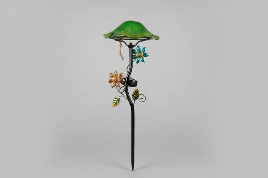 Mushroom with Green Flowers