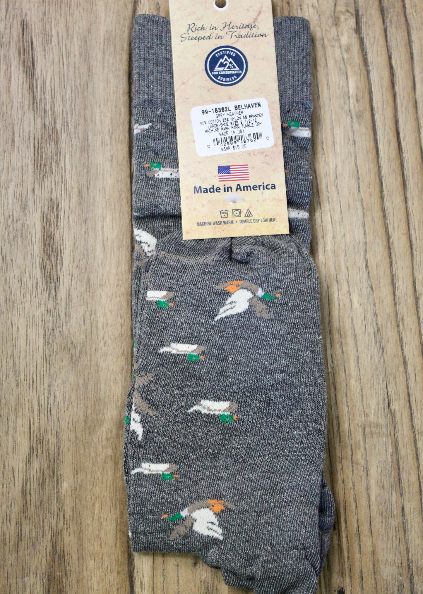 Belhaven – Grey Heather Socks