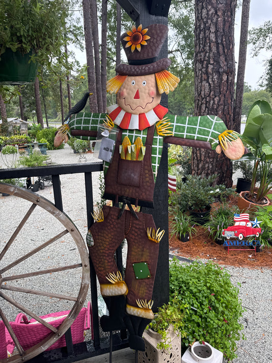 72" Metal Scarecrow