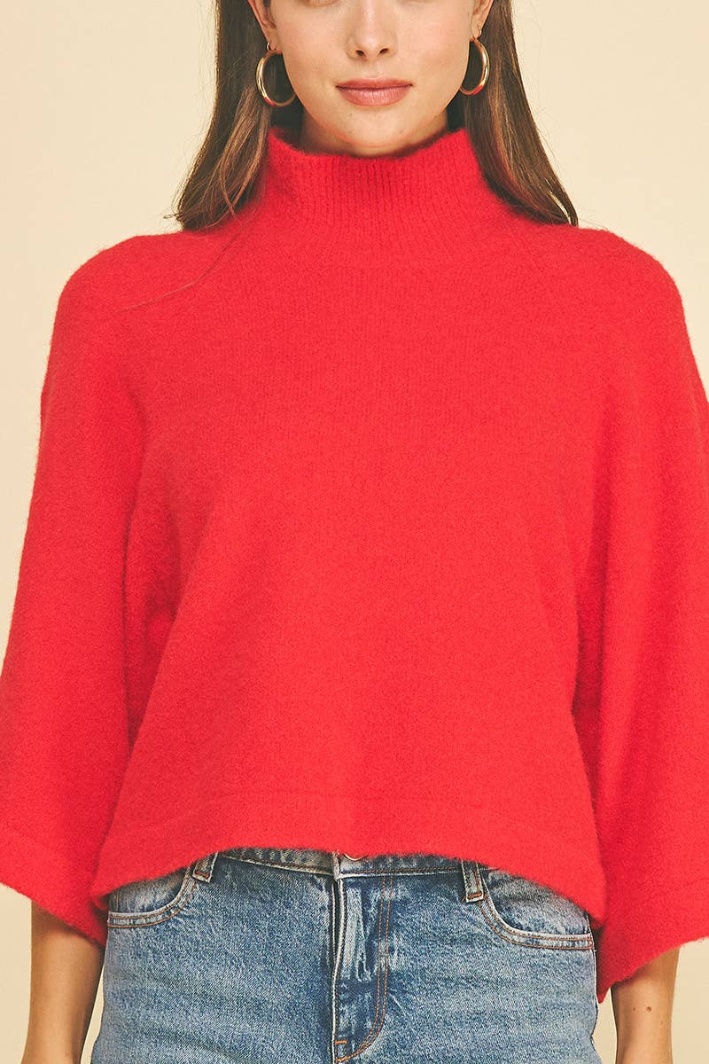 The Scarlett Mock Neck Sweater