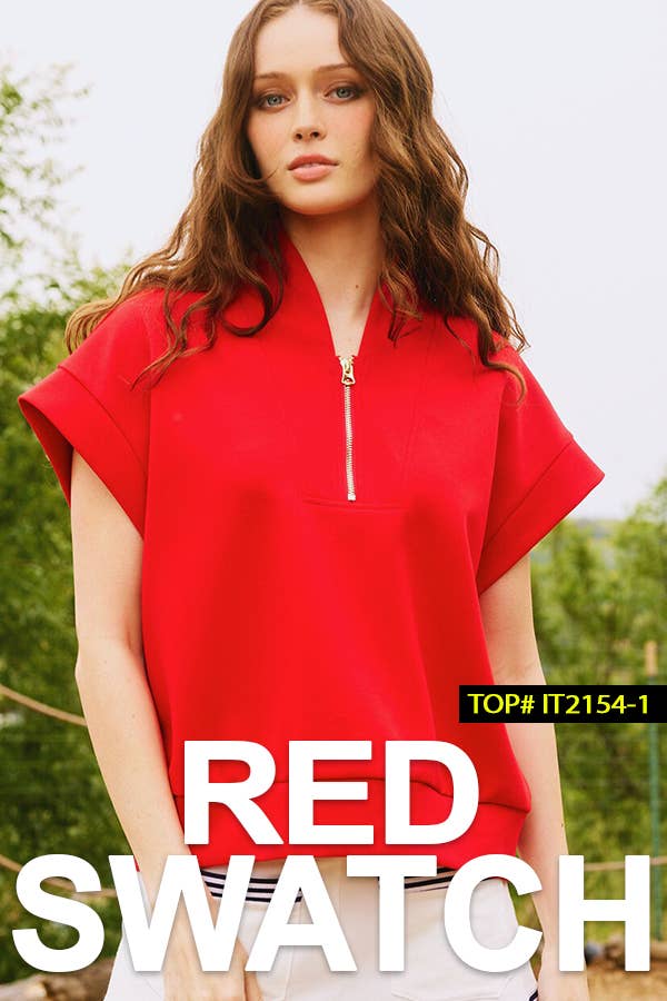 Red Harbor High-Rise Dolphin Shorts & Shirt Set