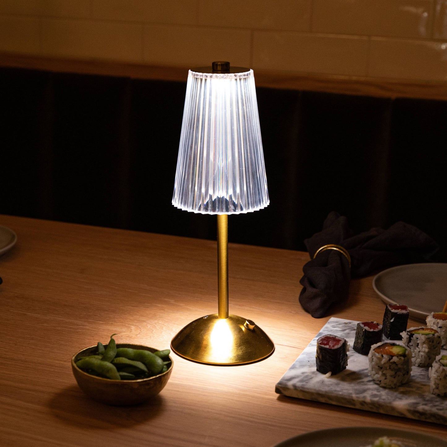 Auburn Table Lamp Small Cordless Touch LED Rechargeable