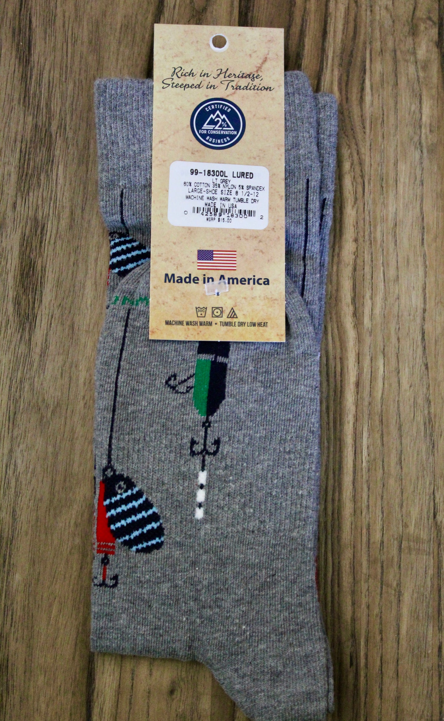 LURED – Light Grey Heather Socks