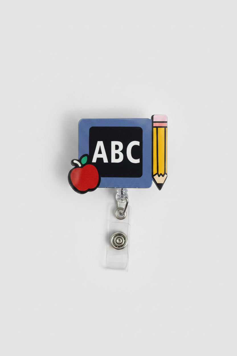 School Theme Badge Holder