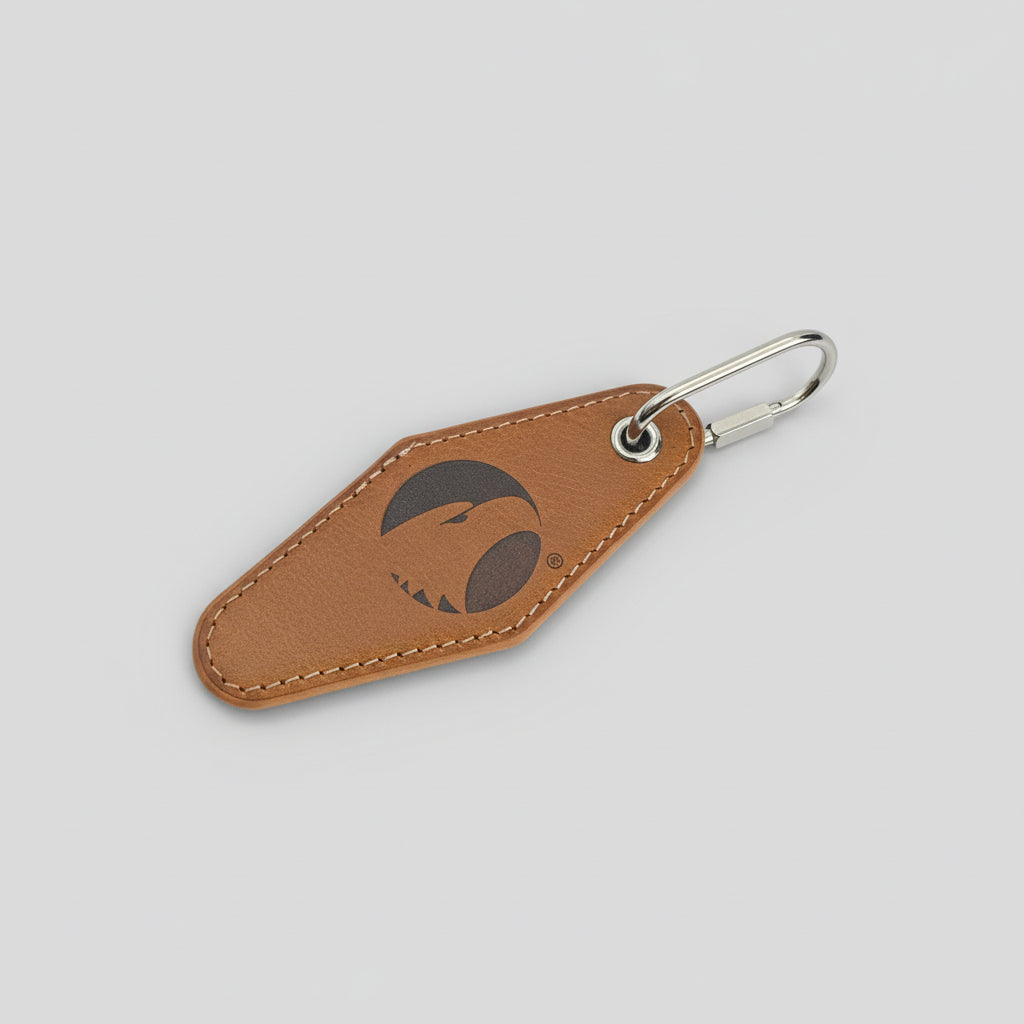Zep-Pro Tan Diamond Embossed Key Fob Georgia Southern
