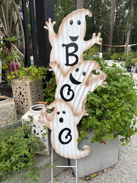 3 Metal Boo Ghost (47")