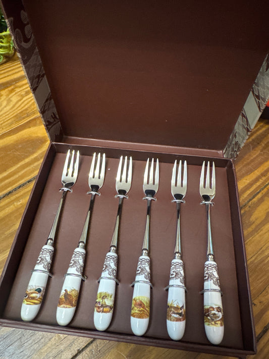 Woodland Pastery Forks S/6