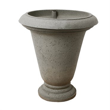 Algreen Crete Urn Self-Watering Planter – Warm Gray (25" x 22")
