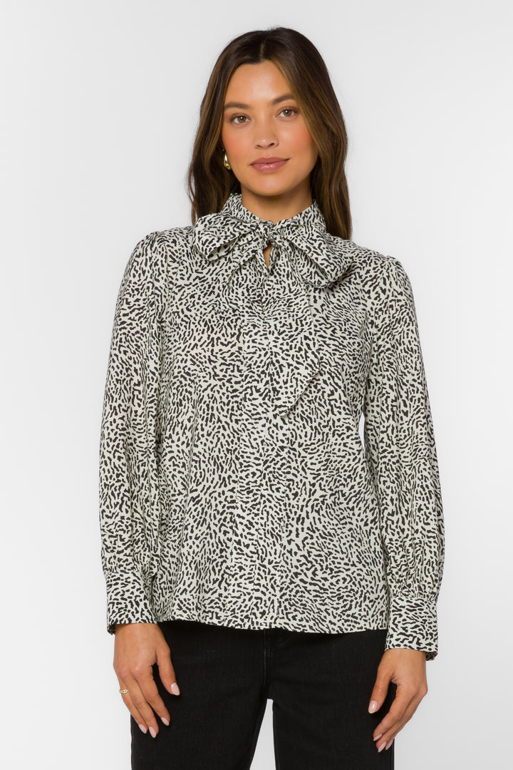 Anastasia Ditsy Snow Leopard Top