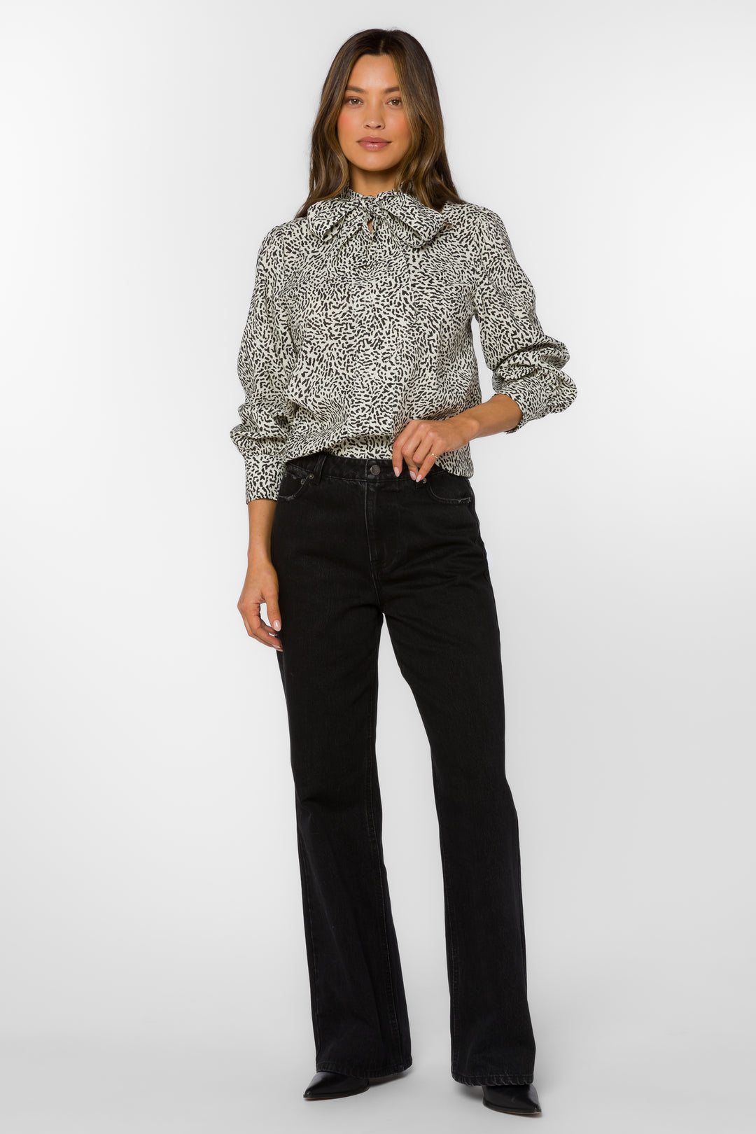 Anastasia Ditsy Snow Leopard Top