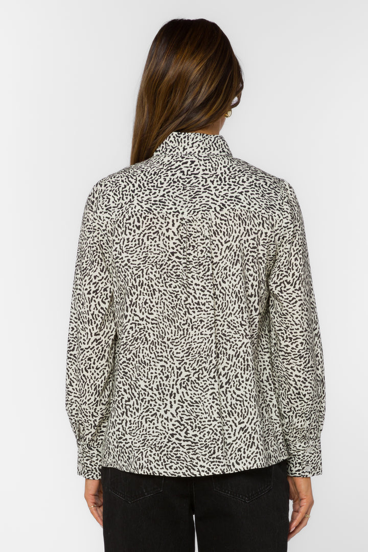 Anastasia Ditsy Snow Leopard Top