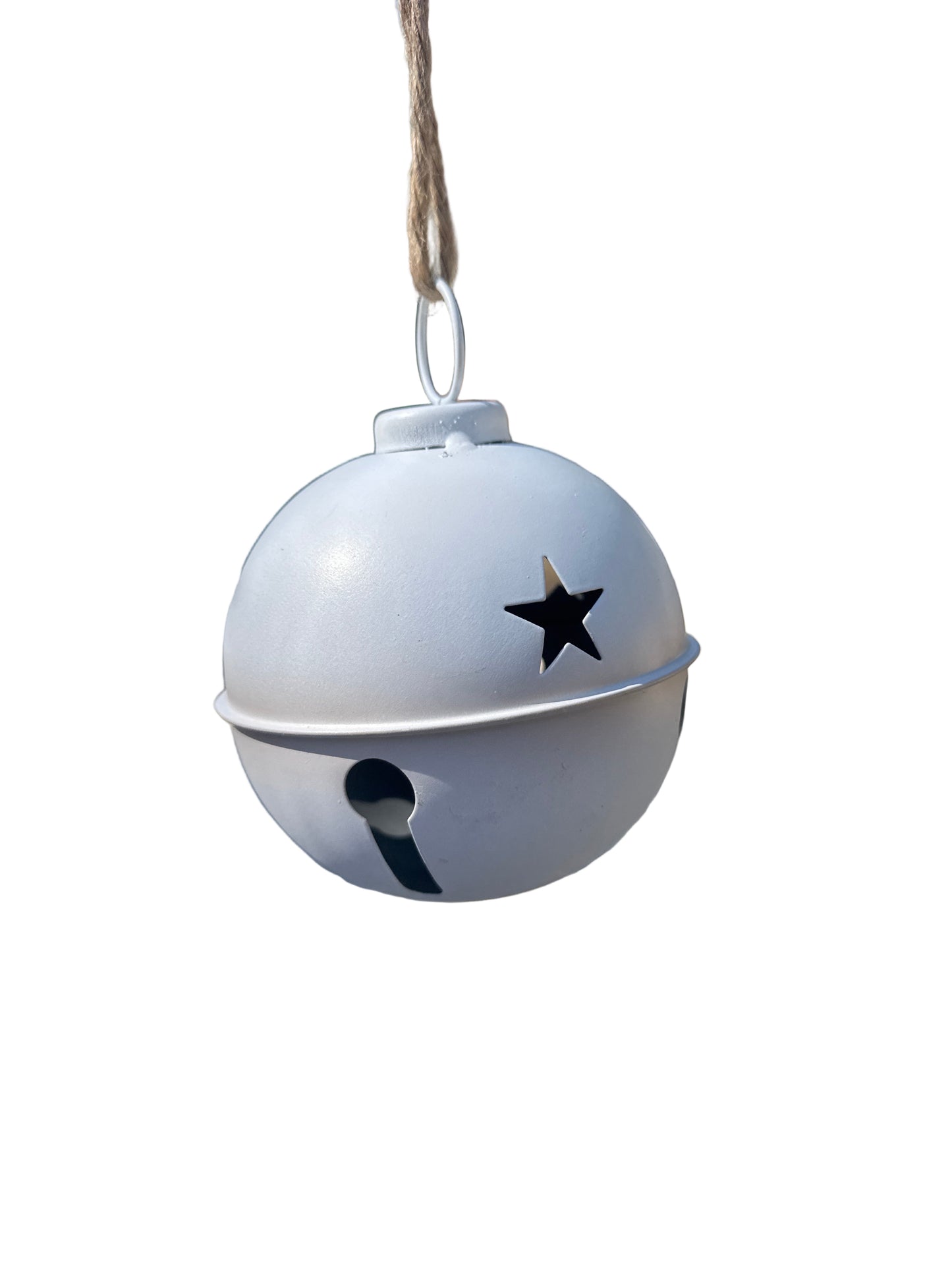 Medium White Metal Bell