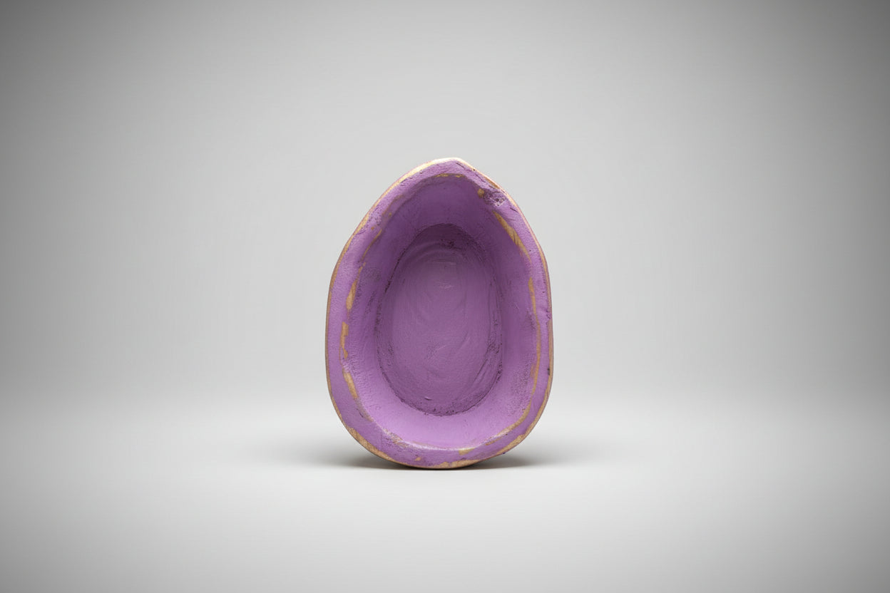 its a wood egg
