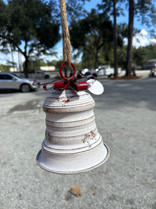 6" Antique Metal Christmas Bell