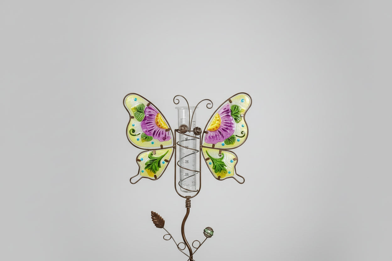 Assorted Butterfly Rain Gauge