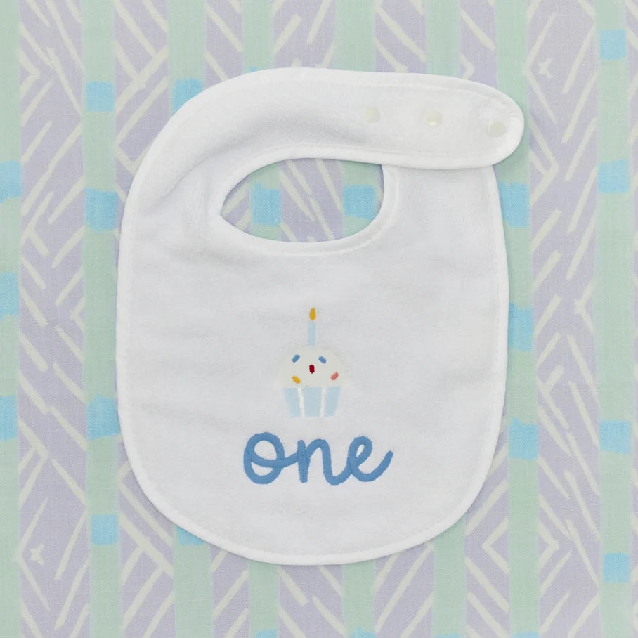 Weezie Birthday Bib - Blue