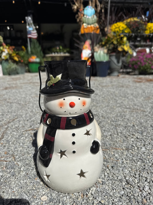 Christmas Snowman Lantern