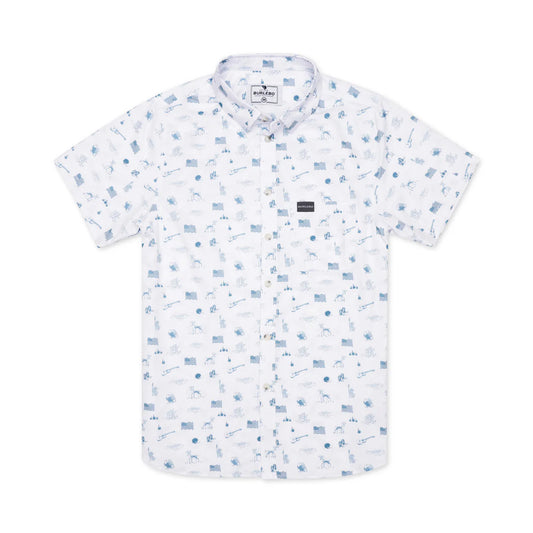 Performance Button Up- America The Great