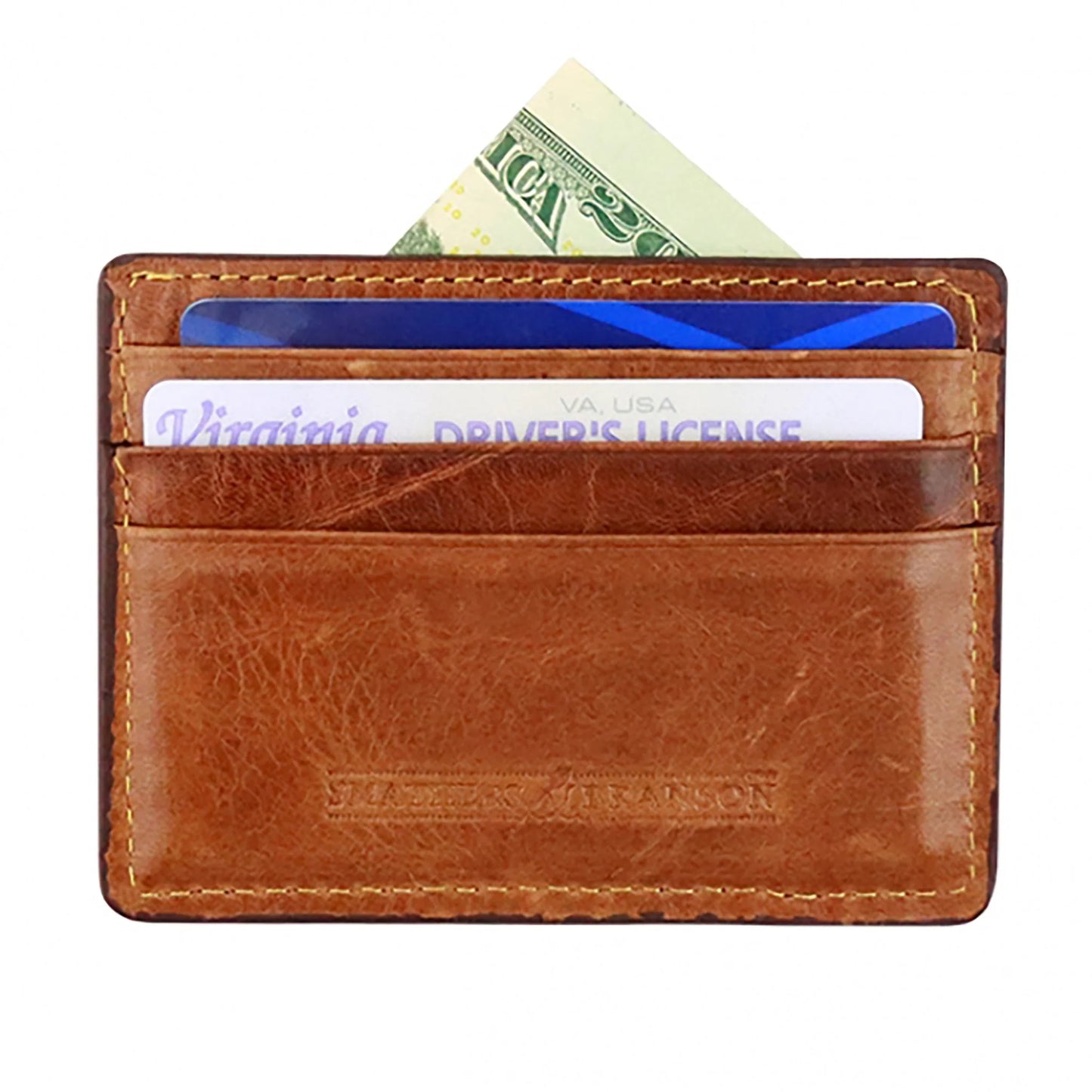 Smathers & Branson Yellow Lab Card Wallet — Slim, Stylish & Hand-Stitched with Southern Charm