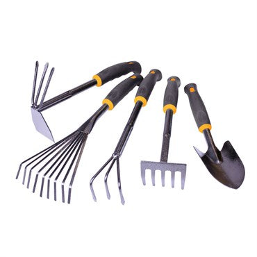 Centurion® Hammerstone Hand Tools - 5pc - Includes: Trowel, Transplanter, Hoe/Cultivator, 2-in-1 Tool & Rake