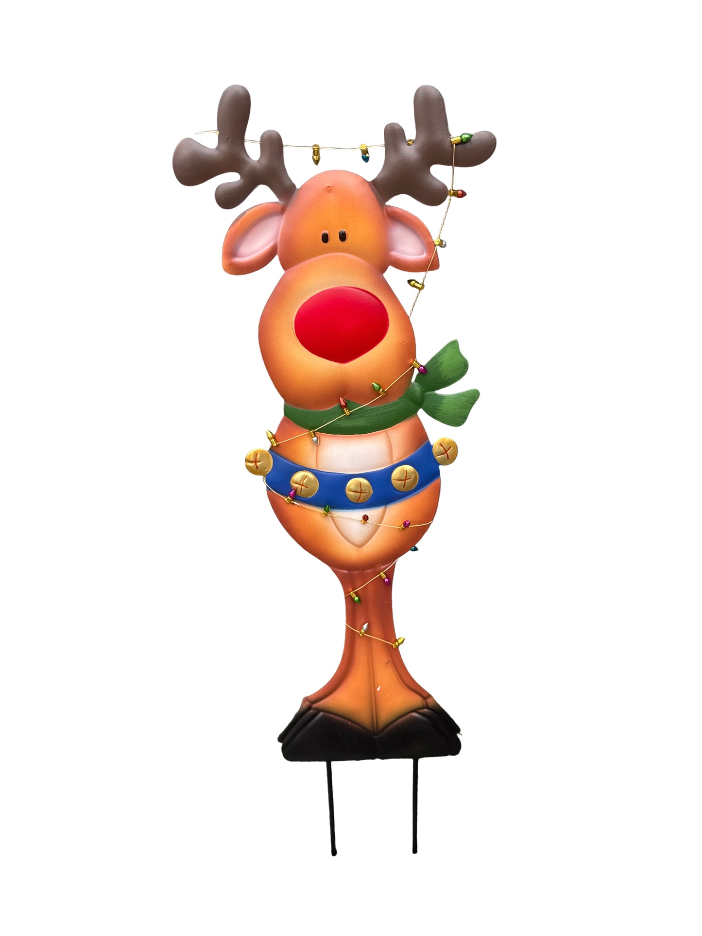 Metal Christmas Rein Deer on Poles