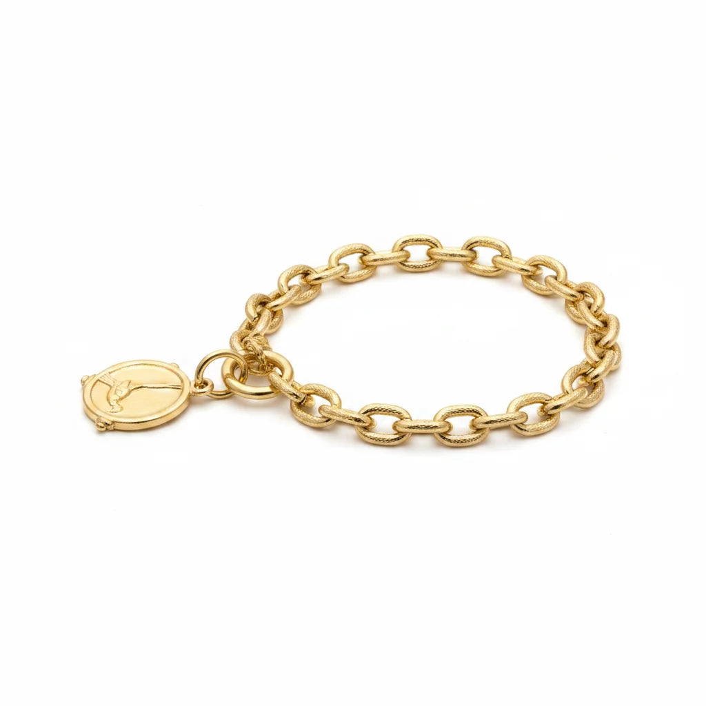 Susan Shaw Gold Pheasant Toggle Bracelet