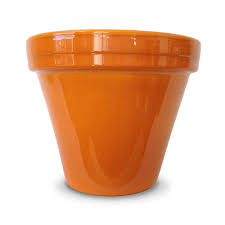 🪴 Ceramo Power Coat Standard Pot – Orange (4.5”)