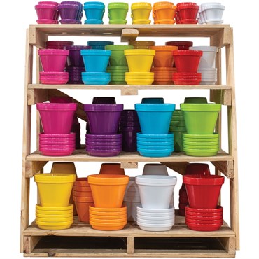 🪴 Ceramo Powder Coat Standard Pot – Raspberry Pink (8.5”)