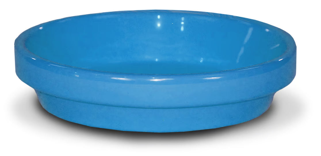 🪴 Ceramo Powder Coated Pot Saucer – Robin Egg Blue (4”)
