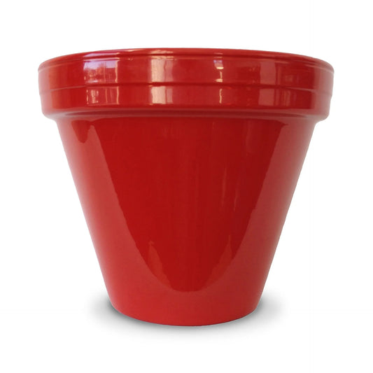 🪴 Ceramo Powder Coat Standard Pot – Red (8.5”)