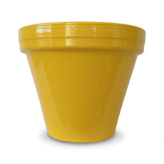 🪴 Ceramo Power Coat Standard Pot – Yellow (8.5”)