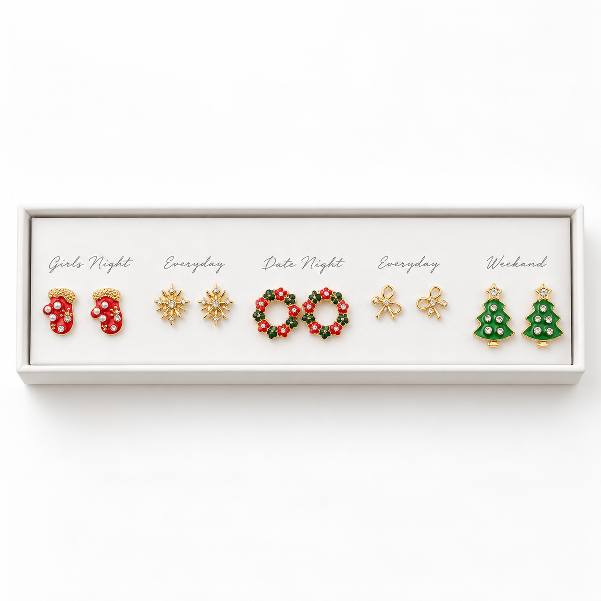 Merry & Bright Christmas Earring Gift Set 🎄✨